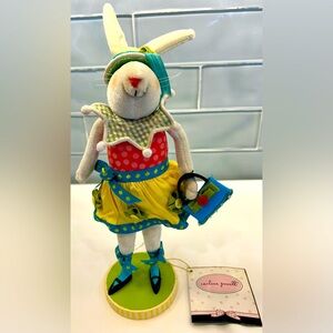 Silvestri Easter Bunny Made by Carleen Powell in 2005. 12” Tall